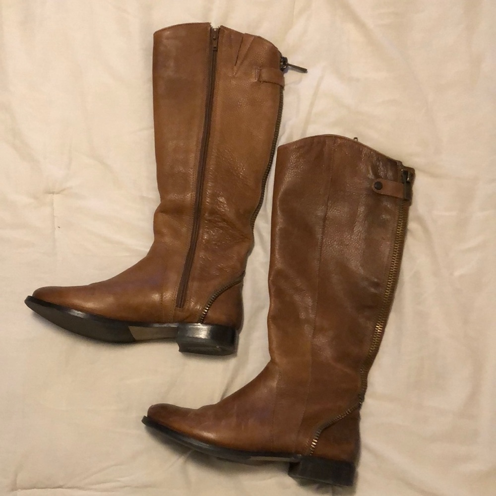 Arturo Chiang tall leather riding boots